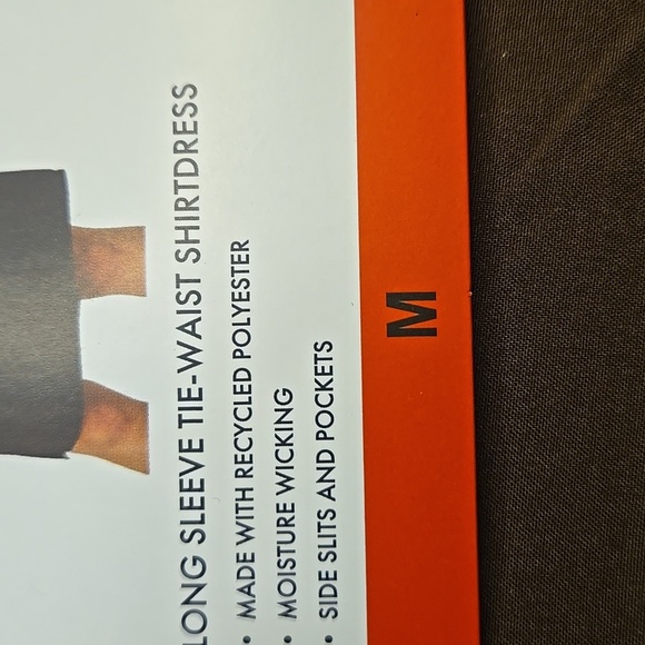 Modern Ambition Long Sleeve Tie-waist Shirtdess Size M - Picture 3 of 6